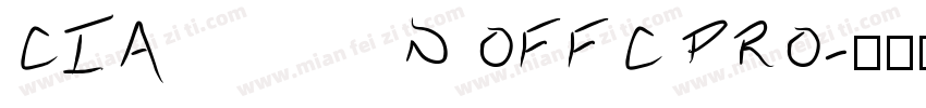 CIAN OFFC PRO字体转换